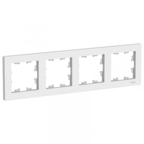 Рамка 4-постовая Systeme Electric AtlasDesign белая ATN000104
