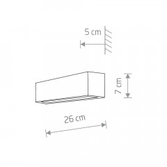 Настенный светильник Nowodvorski Straight Wall XS 7601