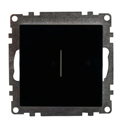 Выключатель 1-клавишный сенсорный (механизм) Stekker Катрин черный GLS2-7203-05 50272