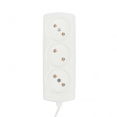 Удлинитель PROconnect STANDARD 3 гнезда, 5 м, 2х0.75 мм², б/з, белый 11-7214