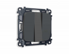 Комплект механизма 3-кл выключателя AMBRELLA VOLT OMEGA Графит мягкое касание 10A-250V QUANT (OP9050, VM133) MO905010