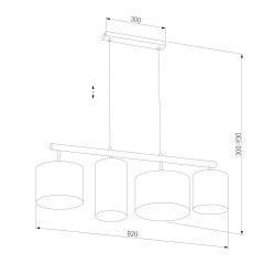 Подвесной светильник TK Lighting 4106 Deva White