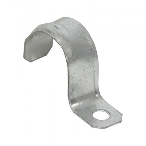 Скоба металлическая однолапковая d25-26 мм (10 шт) EKF PROxima sm-1-25-26-r