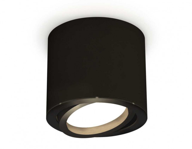 Комплект накладного светильника Ambrella light Techno Spot XS7402001 SBK/PBK черный песок/черный полированный (C7402, N7002)